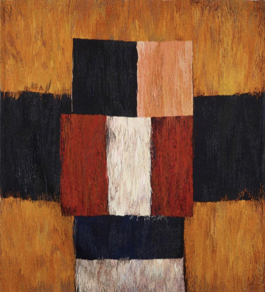 Tapestry hand-woven by Latvian artist / weaver Iveta Vacenane